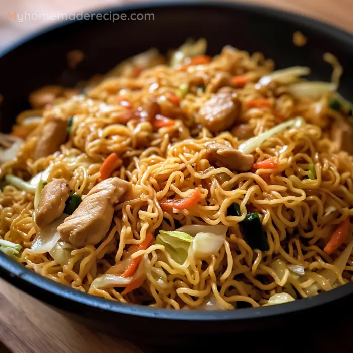 Chow Mein Noodles with Chicken