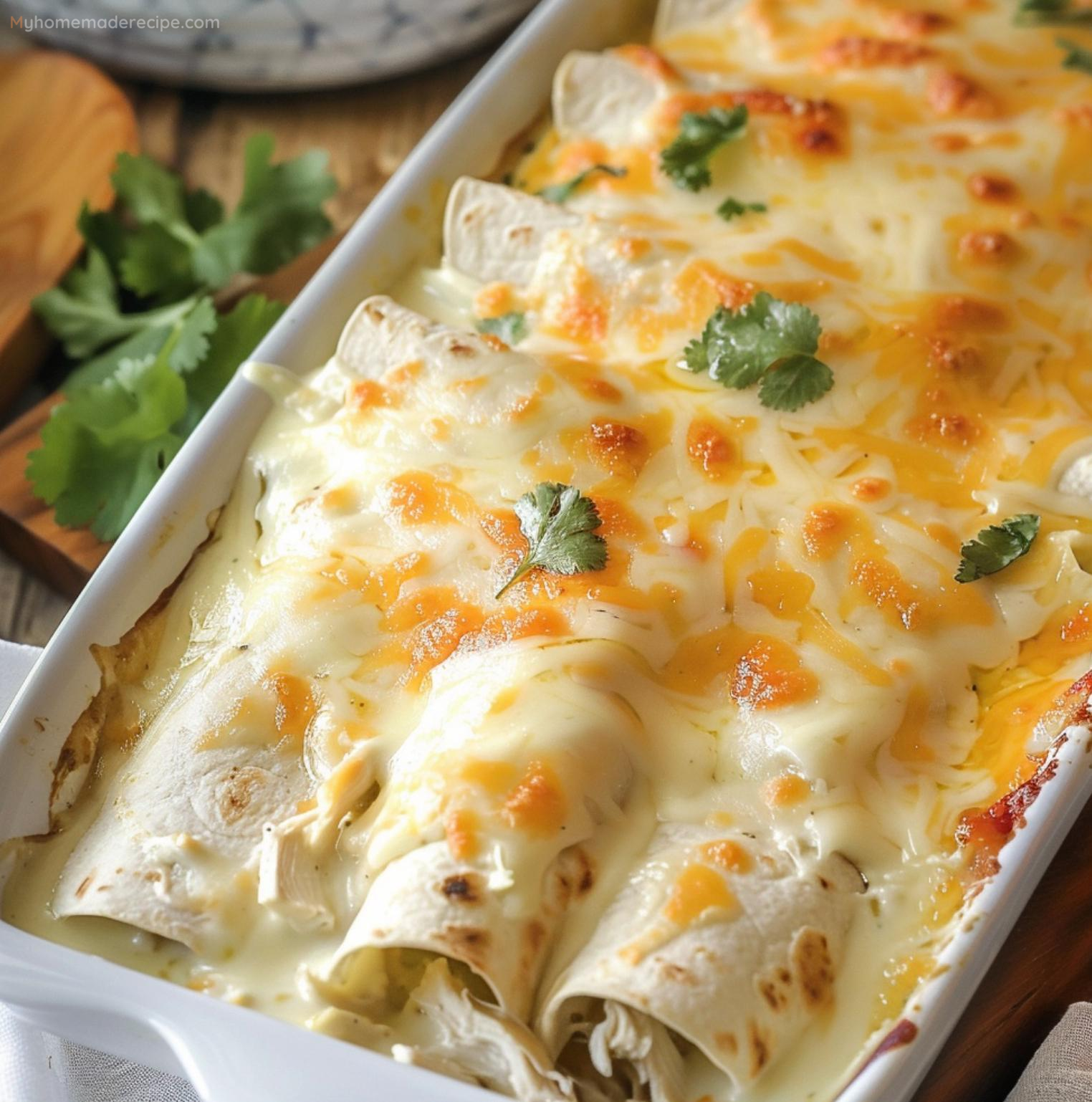 White Chicken Enchiladas