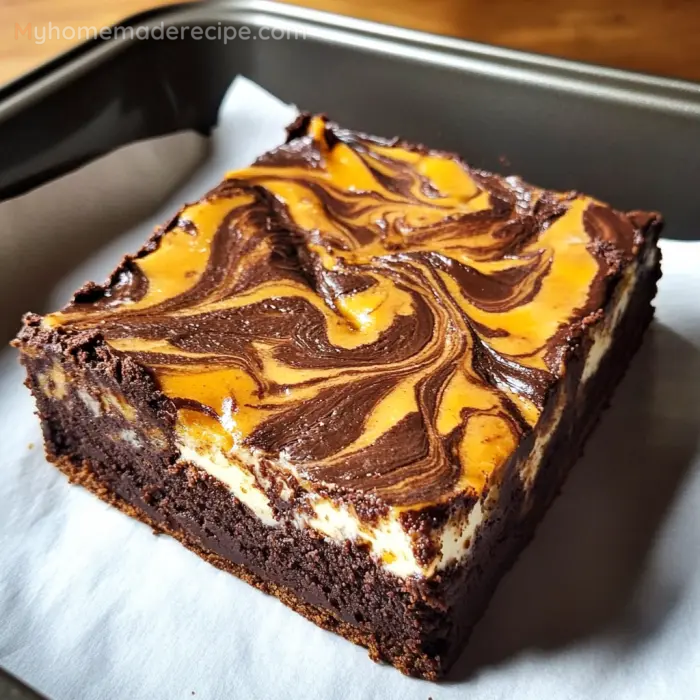 Pumpkin Cheesecake Brownies