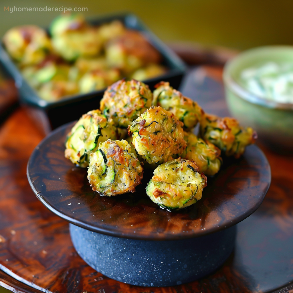 Zucchini Garlic Bites