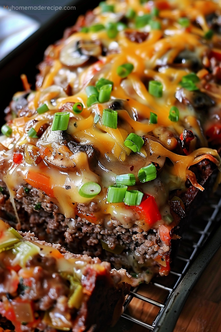 Philly Cheesesteak Meatloaf