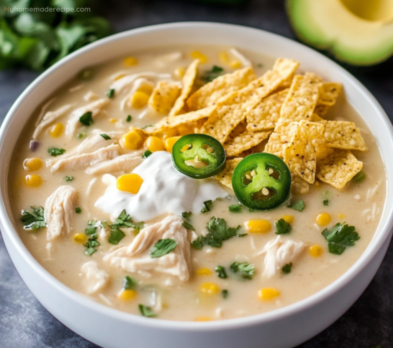 Creamy Crockpot White Chicken Chili - Cozy And Delicious - My Home Made ...