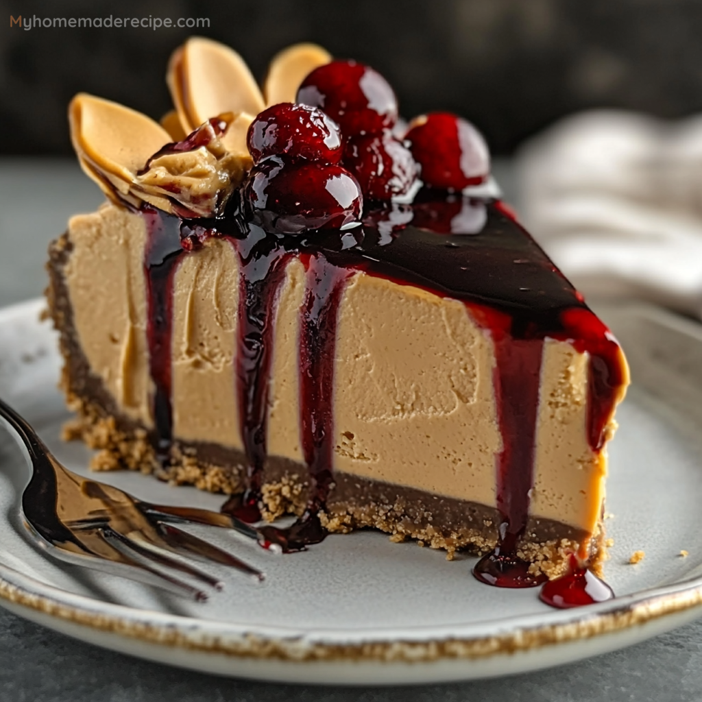 Peanut Butter and Jelly Cheesecake