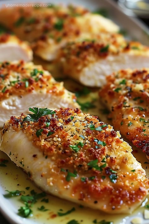 Longhorn Garlic Parmesan Crusted Chicken