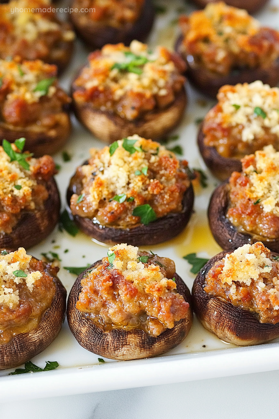 Sausage Stuffed Mushrooms