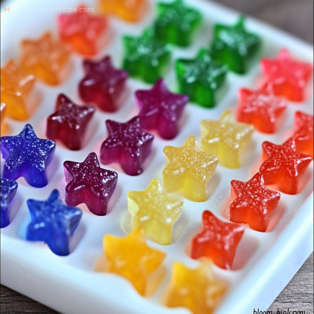 Homemade Gummies in assorted shapes and colors