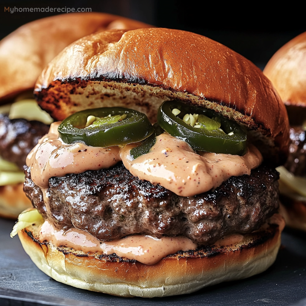 Jalapeño-Onion Smash Burgers