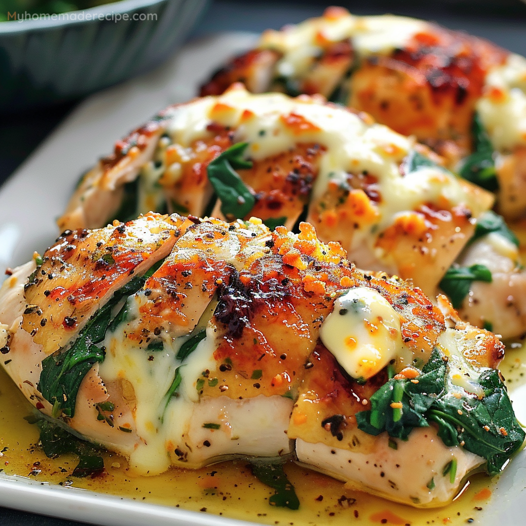 Hasselback Chicken with Spinach and Ricotta