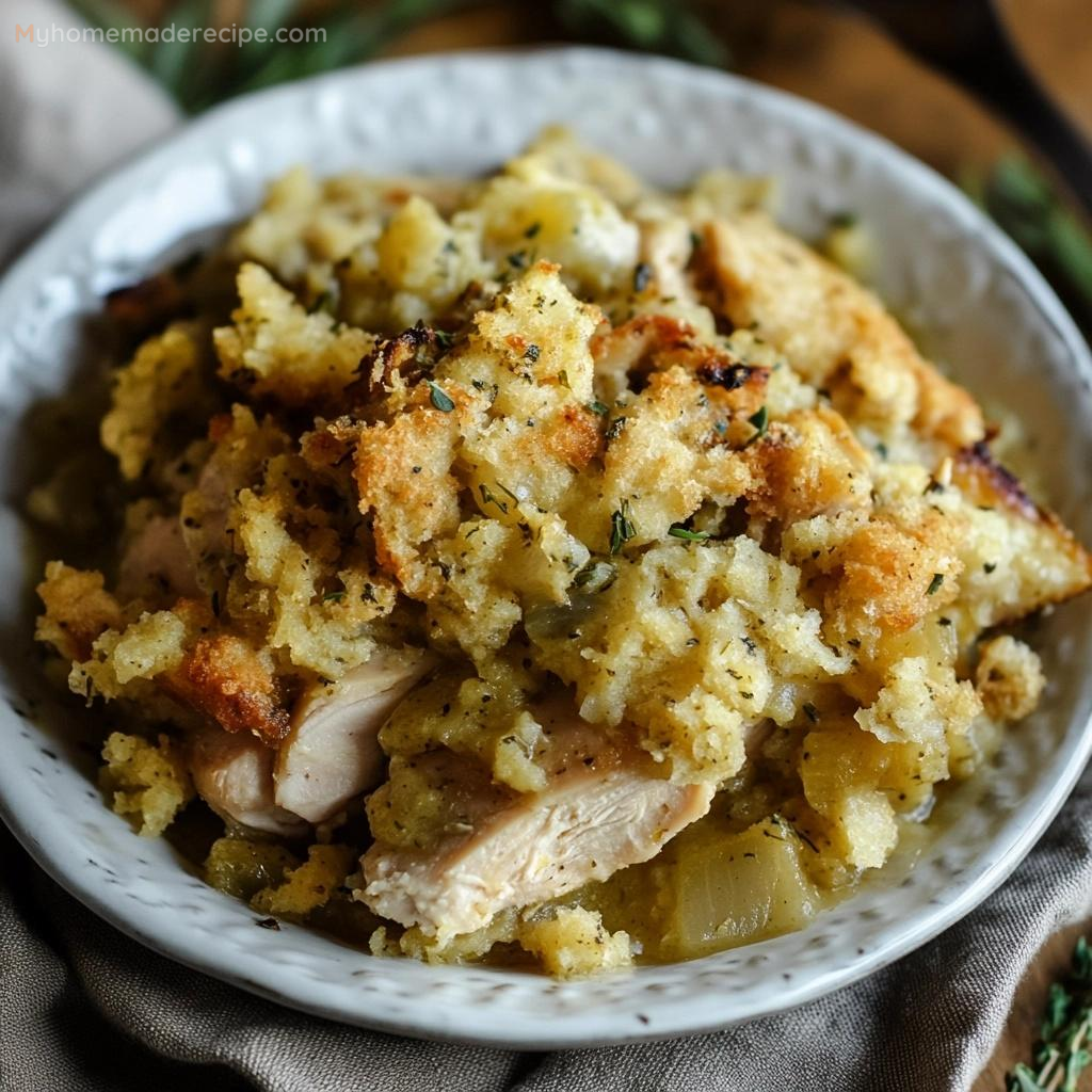 Crockpot Chicken and Stuffing