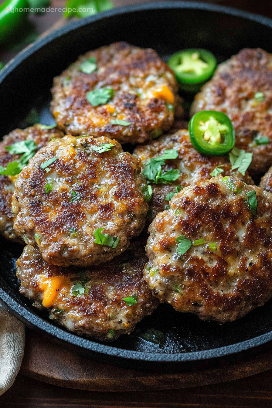 Jalapeno Cheese Sausage Patties