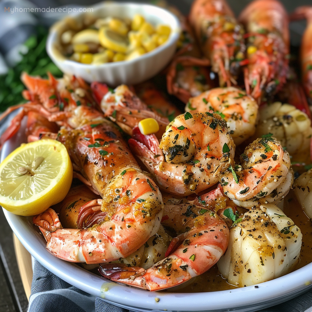 Garlicky Seafood Boil Sauce with Butter