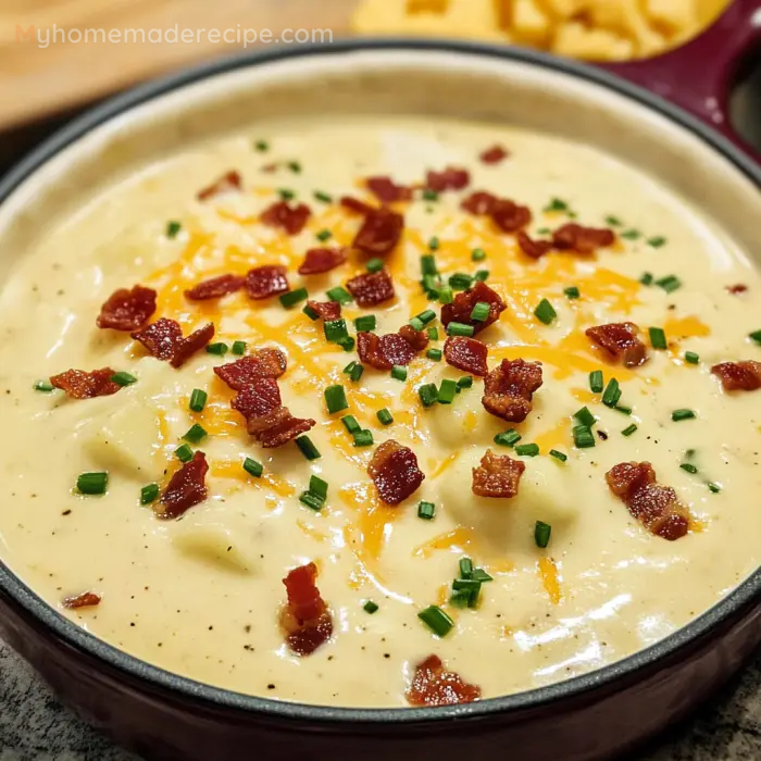 Baked Potato Soup - Creamy, Cheesy Comfort In A Bowl - My Home Made Recipe