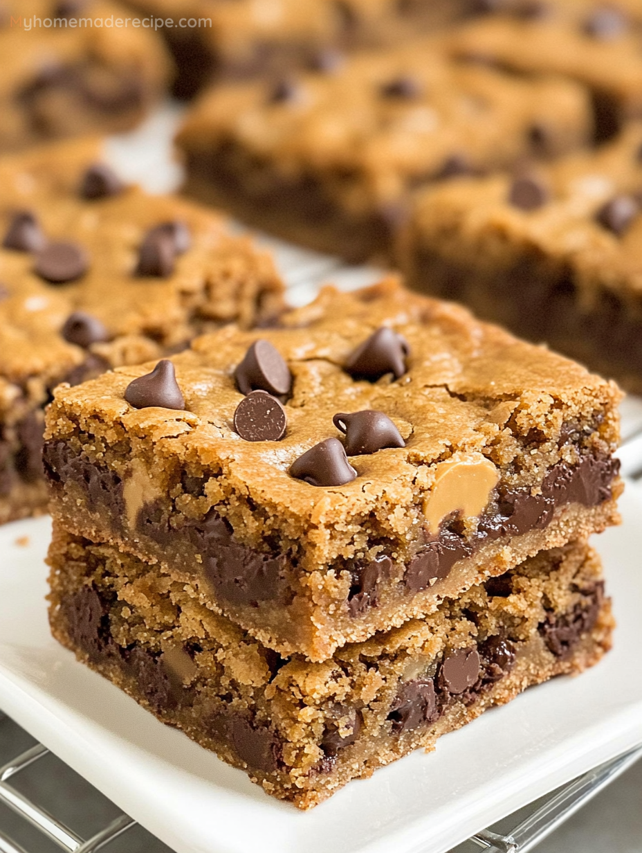 Peanut Butter Chocolate Chip Cookie Bars