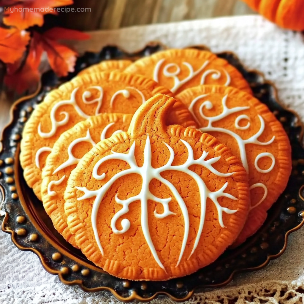 Pumpkin-Shaped Sugar Cookies