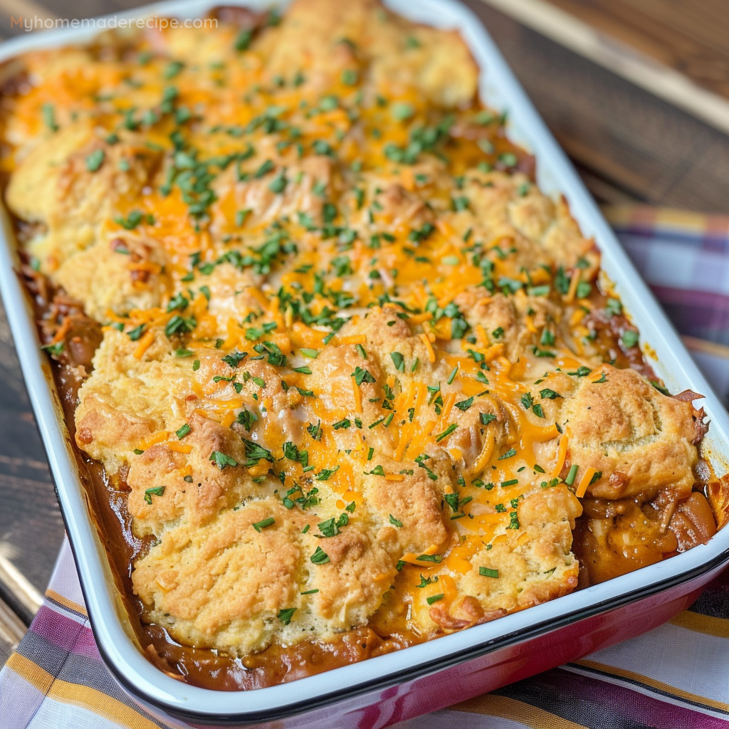 Cheddar Bay Pulled Pork Casserole