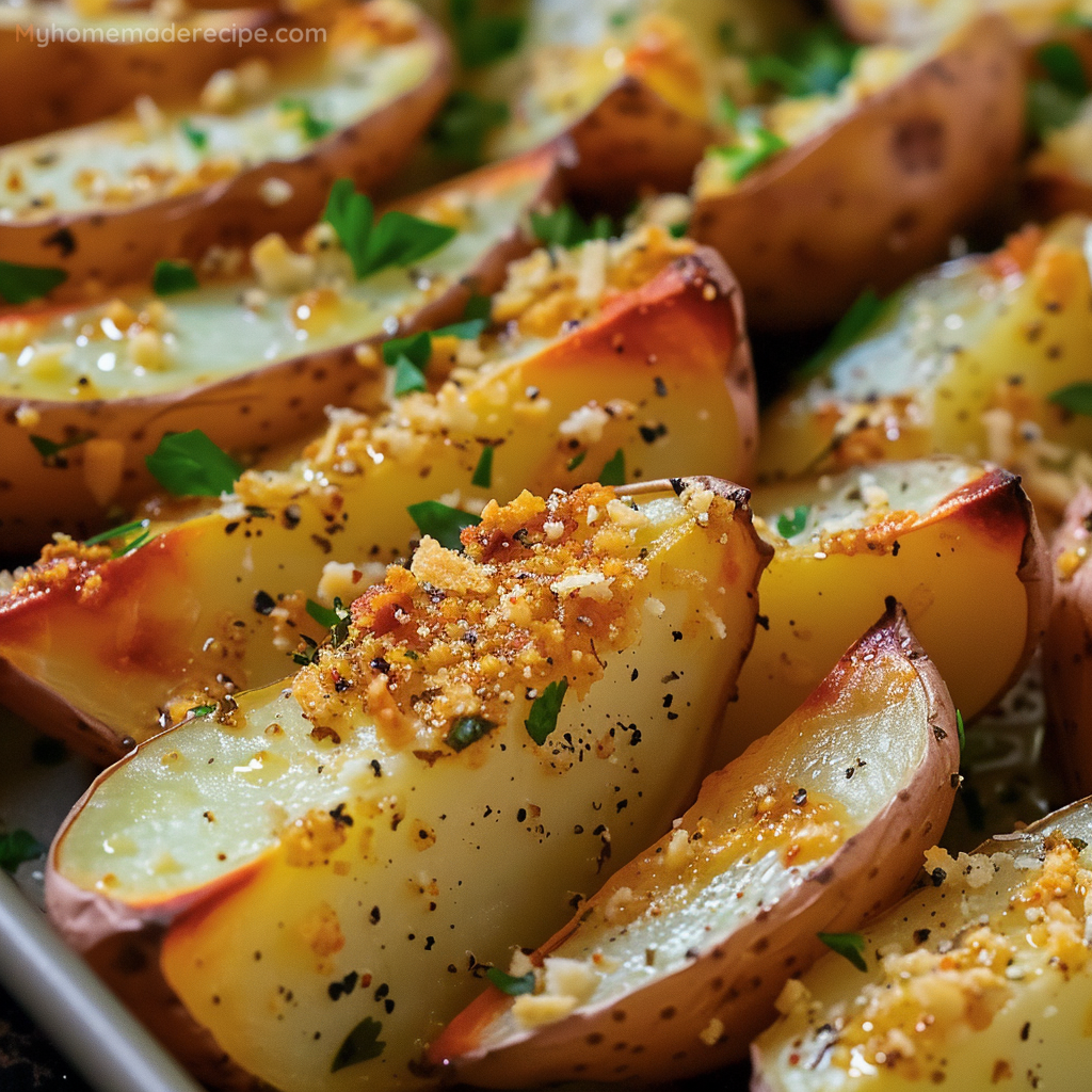 Baked Garlic Parmesan Potato Wedges