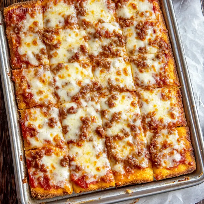 School Cafeteria Pizza