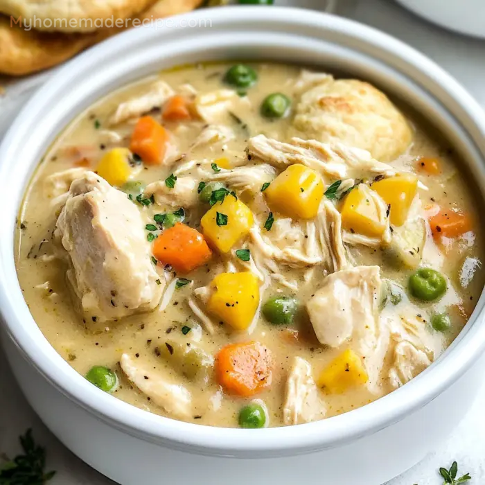 Easy Slow Cooker Chicken Pot Pie