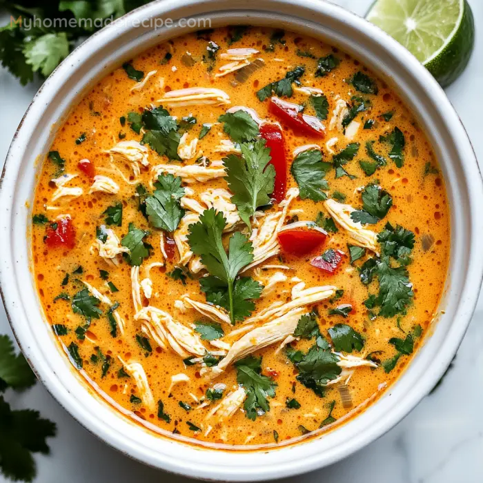 Crockpot Thai Coconut Chicken Soup