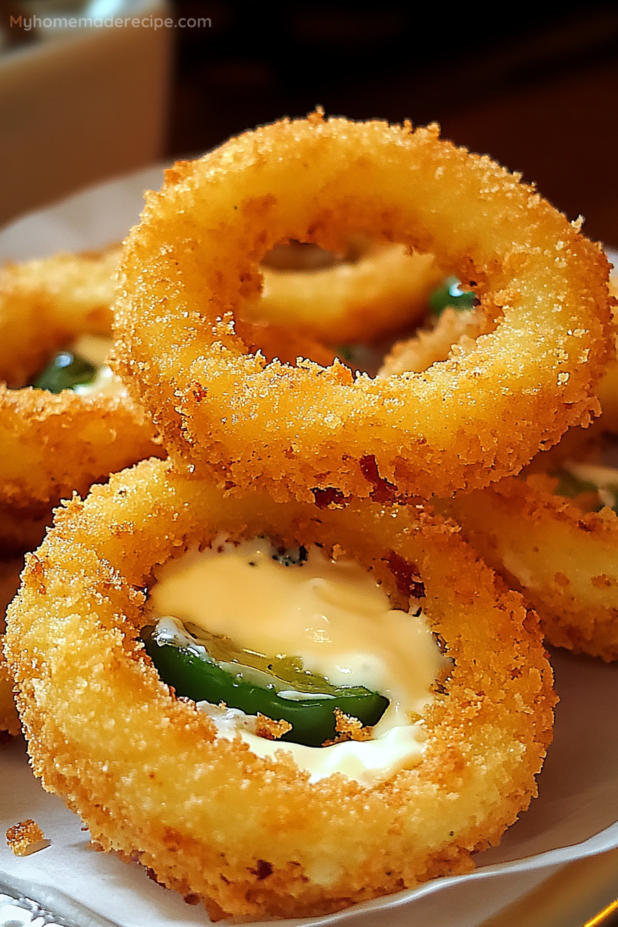 Jalapeno Popper Stuffed Onion Rings