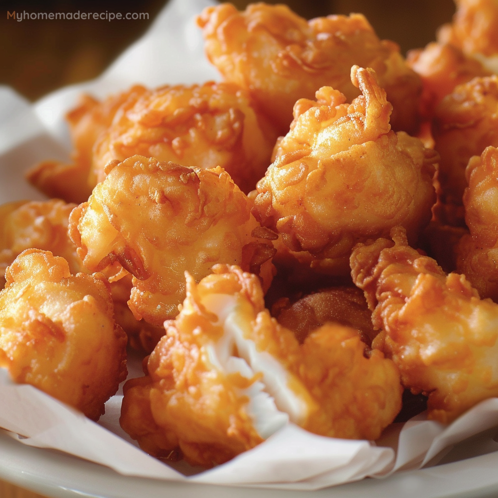 A plate of golden, crispy fried fish made with Long John Silver’s batter