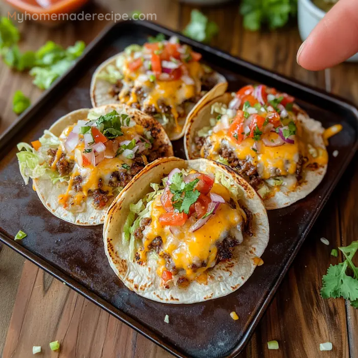 Smashed Cheeseburger Tacos