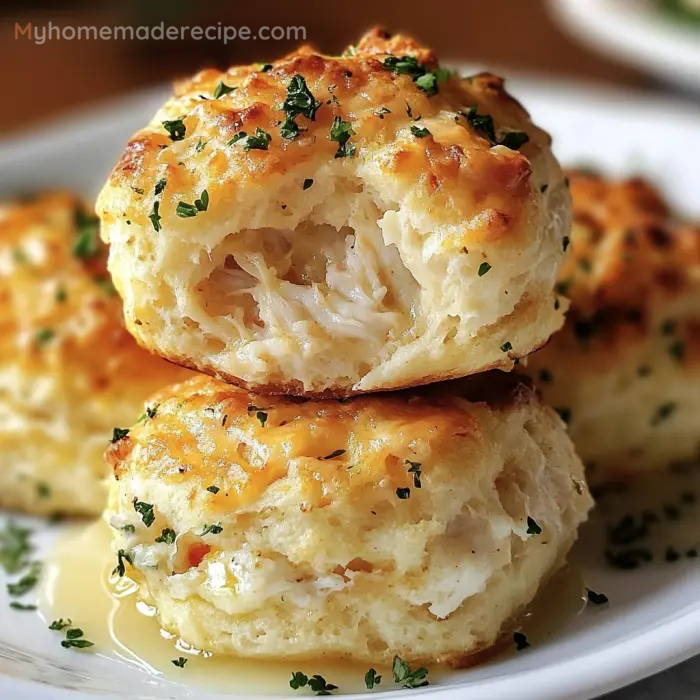 Crab Stuffed Cheddar Bay Biscuits