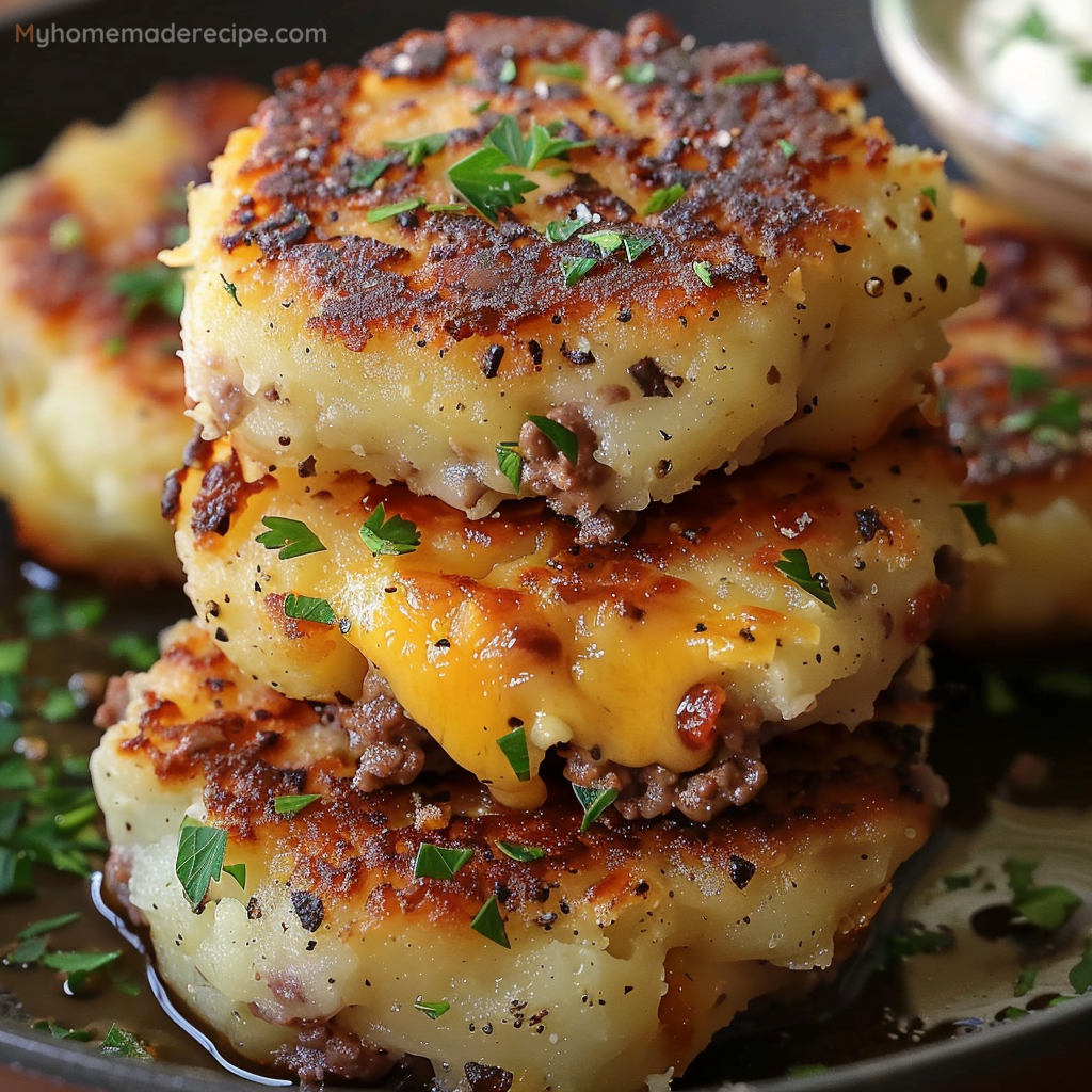 Stuffed Potato Cakes