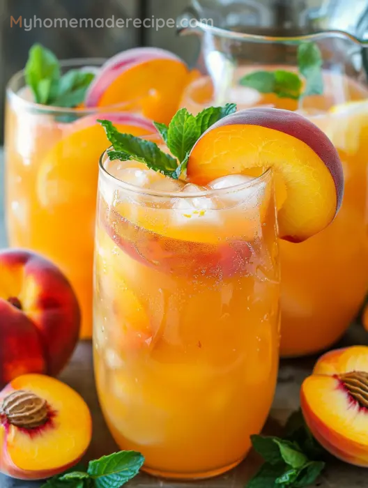 Refreshing Peach Lemonad