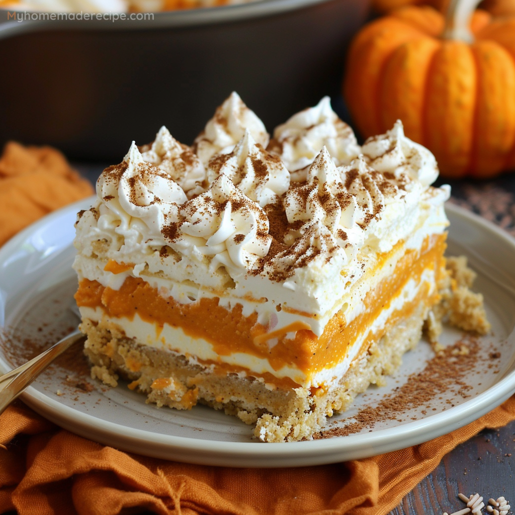 Pumpkin Lasagna Dessert