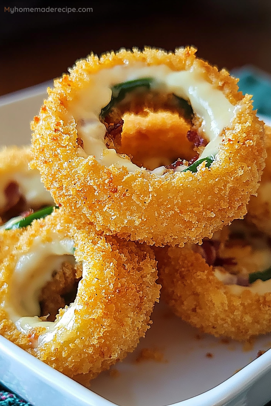 Jalapeno Popper Stuffed Onion Rings