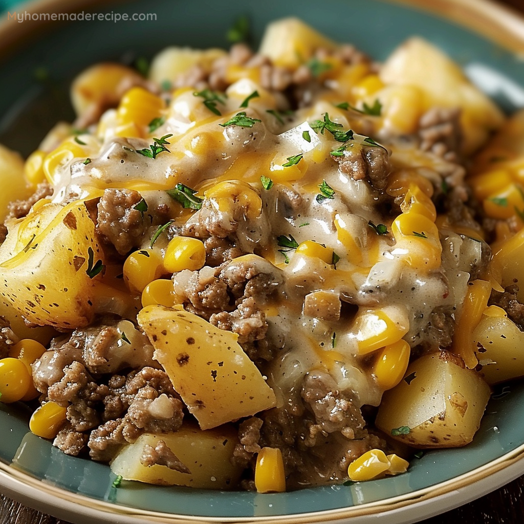 Slow Cooker Hamburger Hash