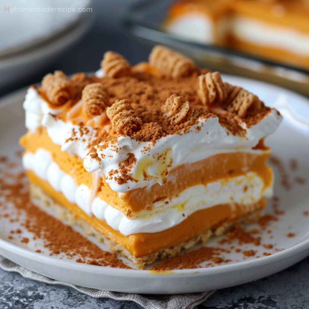 Pumpkin Lasagna Dessert