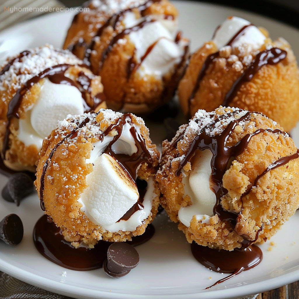 Fried S’mores Bombs