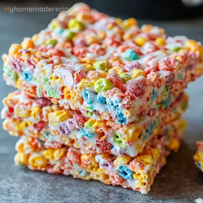 Fruity Pebbles Krispie Treats