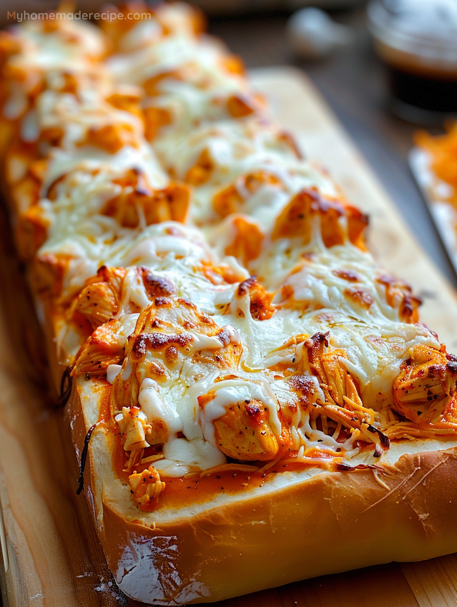 Buffalo Chicken Garbage Bread