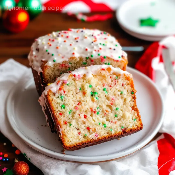 Easy Christmas Funfetti Bread