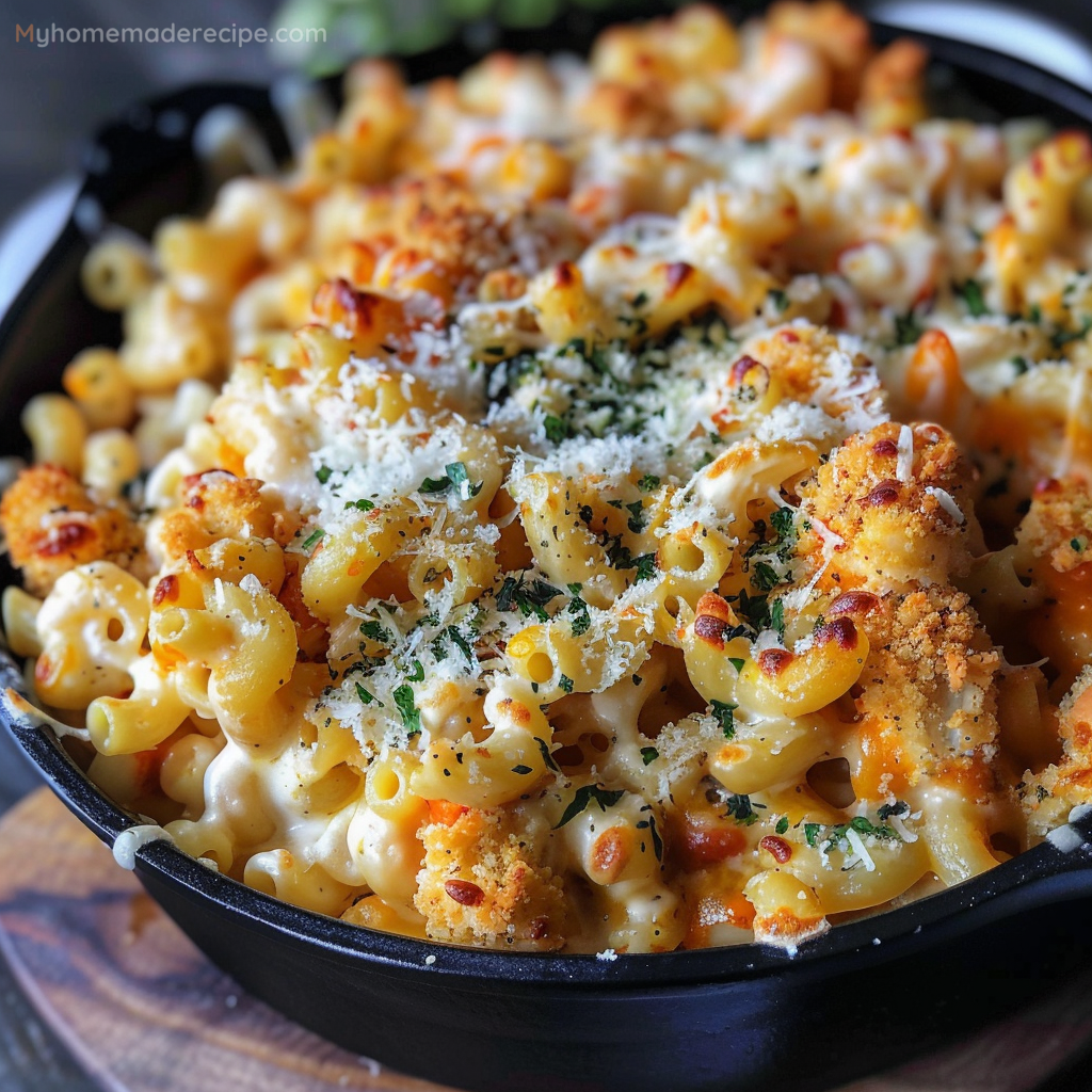 Chicken Parmesan Mac and Cheese